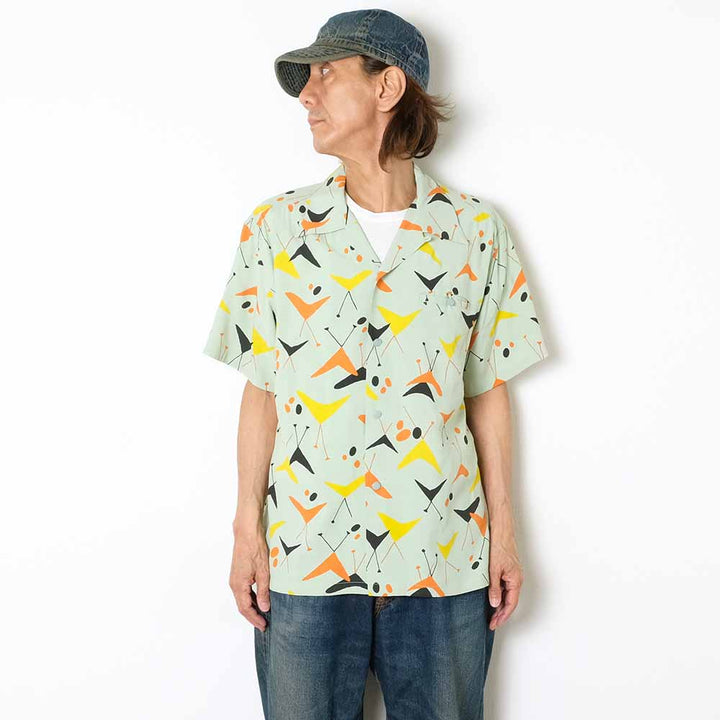 STAR OF HOLLYWOOD - HIGH DENSITY RAYON OPEN SHIRT - ATOMIC - SH39492