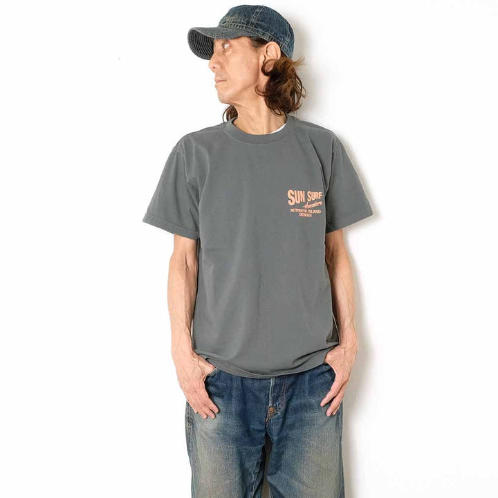 SUN SURF - S/S T-SHIRT - ALOHA-TSURU - SS79748