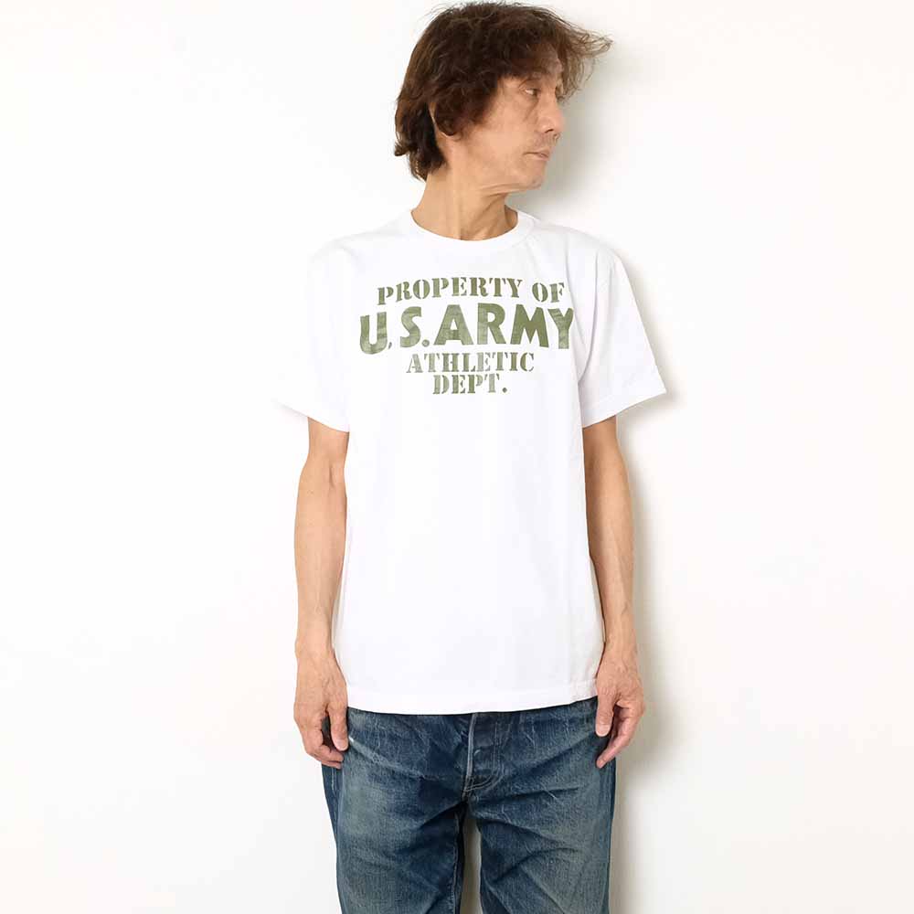 BUZZ RICKSON'S - S/S T-SHIRT - U.S. ARMY ATHLETIC DEPT. - BR79348
