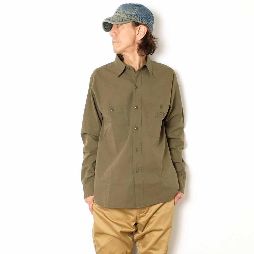 BUZZ RICKSON'S - UTILITY SHIRTS N-3 - CONTRACT NTsx-83000 - LONG SLEEVE - BR29659