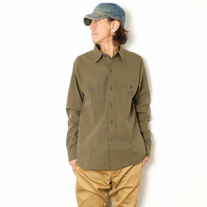 BUZZ RICKSON'S - UTILITY SHIRTS N-3 - CONTRACT NTsx-83000 - LONG SLEEVE - BR29659