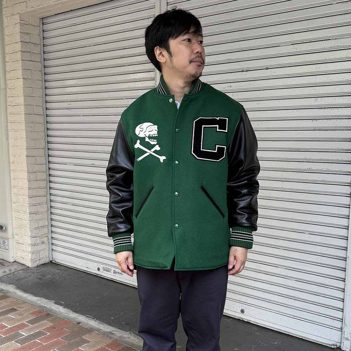 WHITESVILLE - 30oz. WOOL MELTON HALF LENGTH AWARD JACKET - CHEVY LOVER - WV15787-145