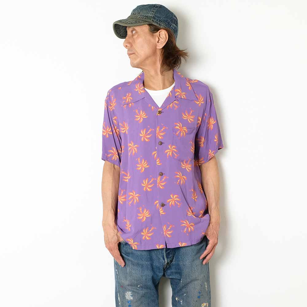 SUN SURF - S/S RAYON HAWAIIAN SHIRT - SCATTERED PALMTREE - SS39427
