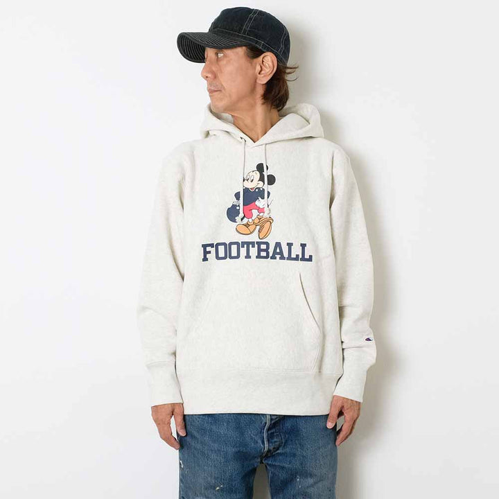 Champion - REVERSE WEAVE PULLOVER HOODED SWEATSHIRT - FOOTBALL - C3-A131