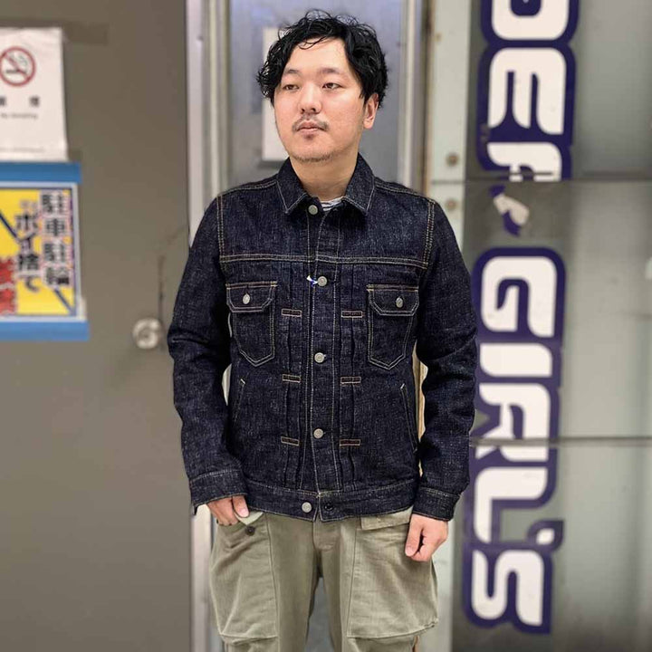 Pure Blue Japan - Double Slub Denim Type2 Jacket - 6111