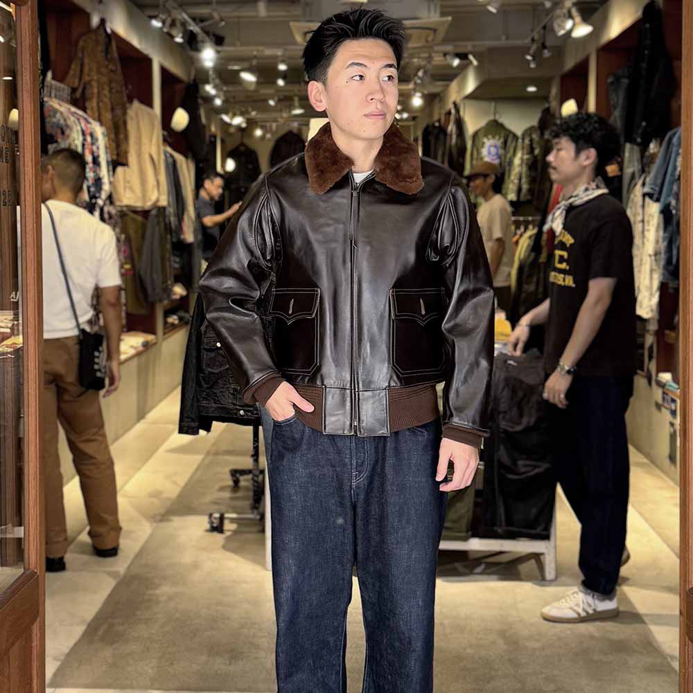 BUZZ RICKSON'S - Type AN-J-3A BUZZ RICKSON CO. INC. - HORSEHIDE MODEL - BR80647