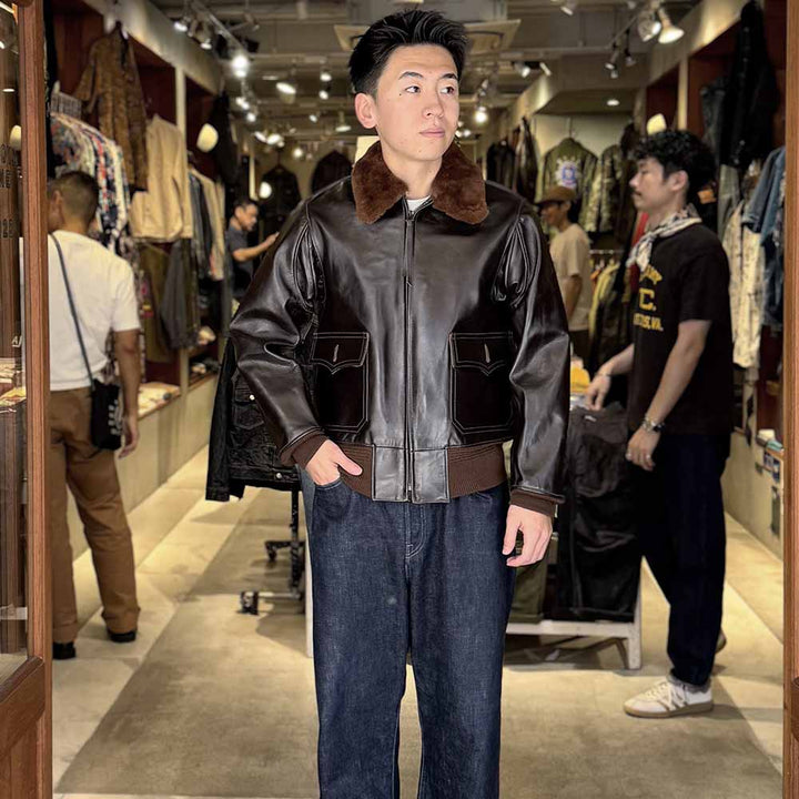 BUZZ RICKSON'S - Type AN-J-3A BUZZ RICKSON CO. INC. - HORSEHIDE MODEL - BR80647