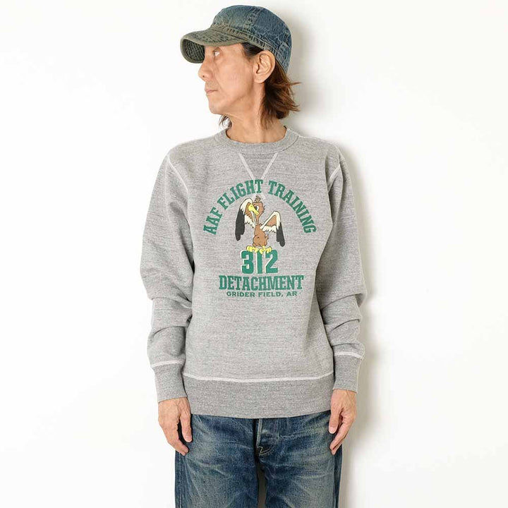 BUZZ RICKSON'S - SET-IN CREW SWEAT - FLIGHT TRAINING DETACHMENT - BR69694