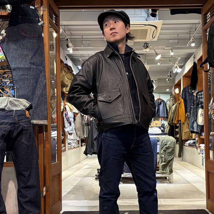 OLD JOE - STUNNING LEATHER ALBERT JACKET - ITALIAN CALF - 252OJ-JK21