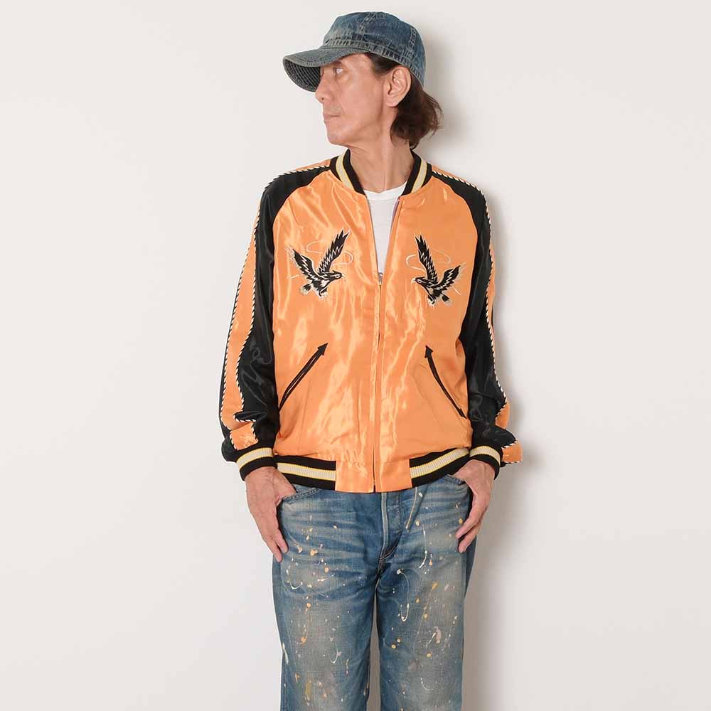 TAILOR TOYO - Acetate Souvenir Jacket - BLACK EAGLE x DRAGON HEAD - TT15972-159