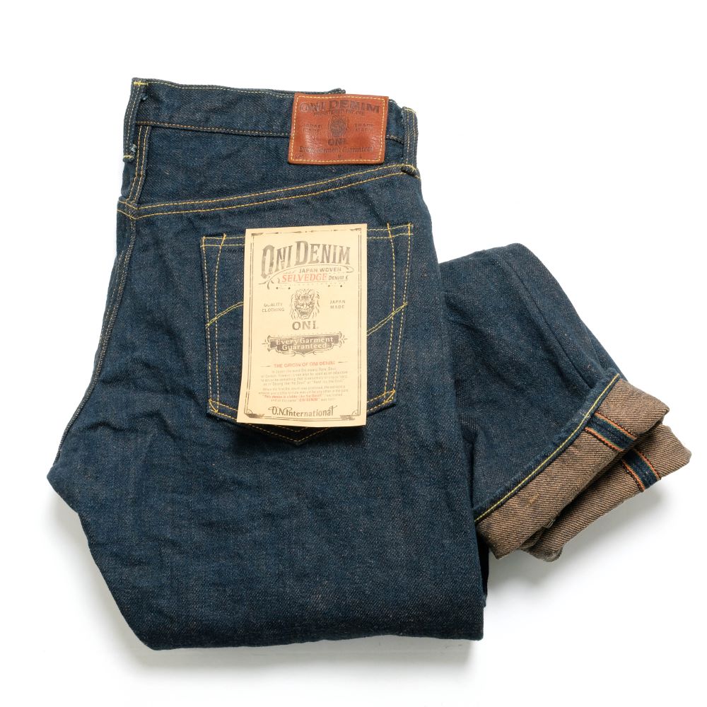 ONI DENIM - Relax Tapered - 20oz Secret Denim - 歌舞伎耳 (緯糸柿渋色) - ONI-622ZRKA