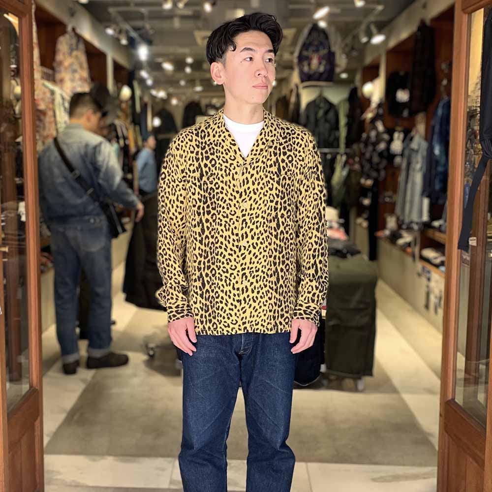 STAR OF HOLLYWOOD - HIGH DENSITY RAYON L/S OPEN SHIRT - LEOPARD - SH29489