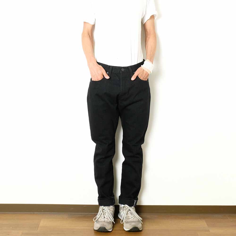 Pure Blue Japan - 14oz. Double Black Denim - Relaxed Tapered - XX-019-BK