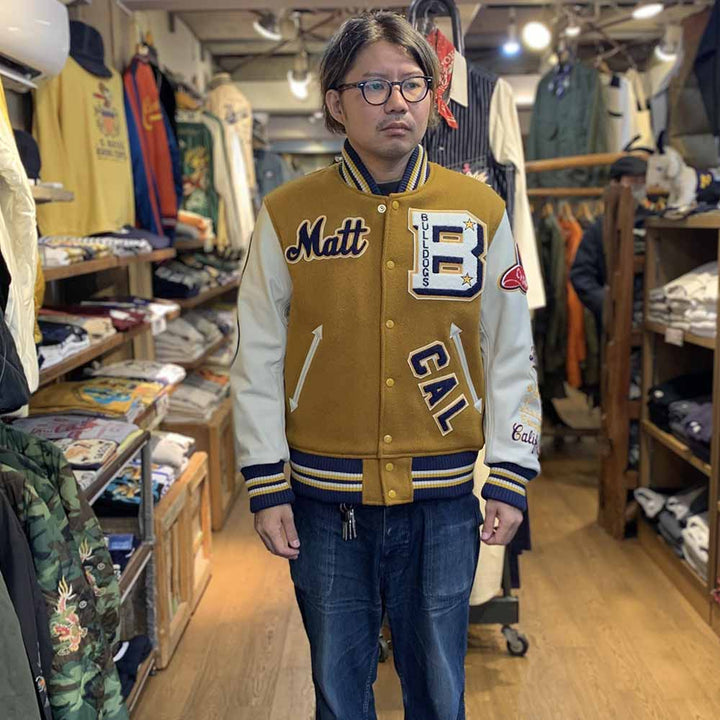 WHITESVILLE - 30oz. WOOL MELTON AWARD JACKET - BULLDOGS - WV15385