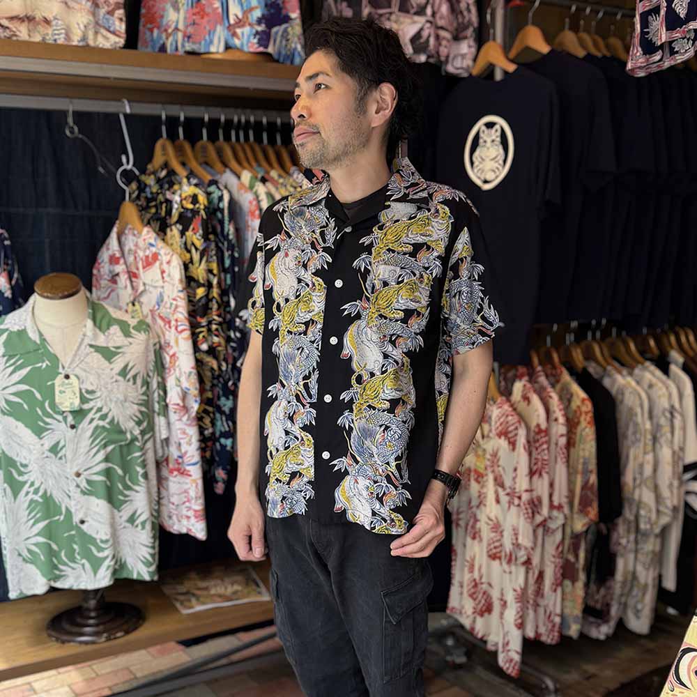 STUDIO D’ARTISAN - Aloha Shirt - Tornado Pig - 5721