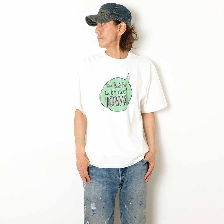 BARNS - 20/- JPN Standard S/S Print T-shirt - IOWA - BR-26254
