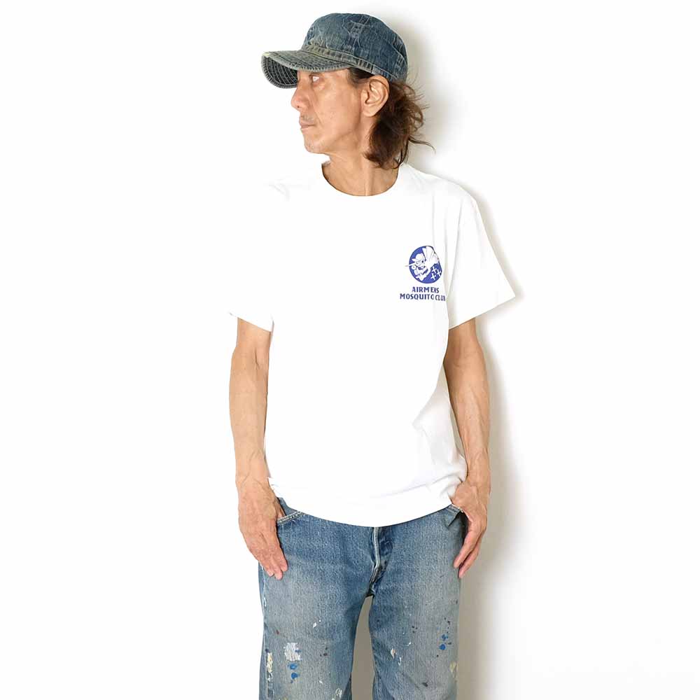 BUZZ RICKSON'S - POST EXCHANGE T-SHIRT - MOSQUITO CLUB - BR79758
