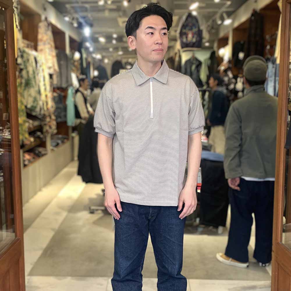 A VONTADE - Compact Border Half Zip Polo - VTD-0634-CS