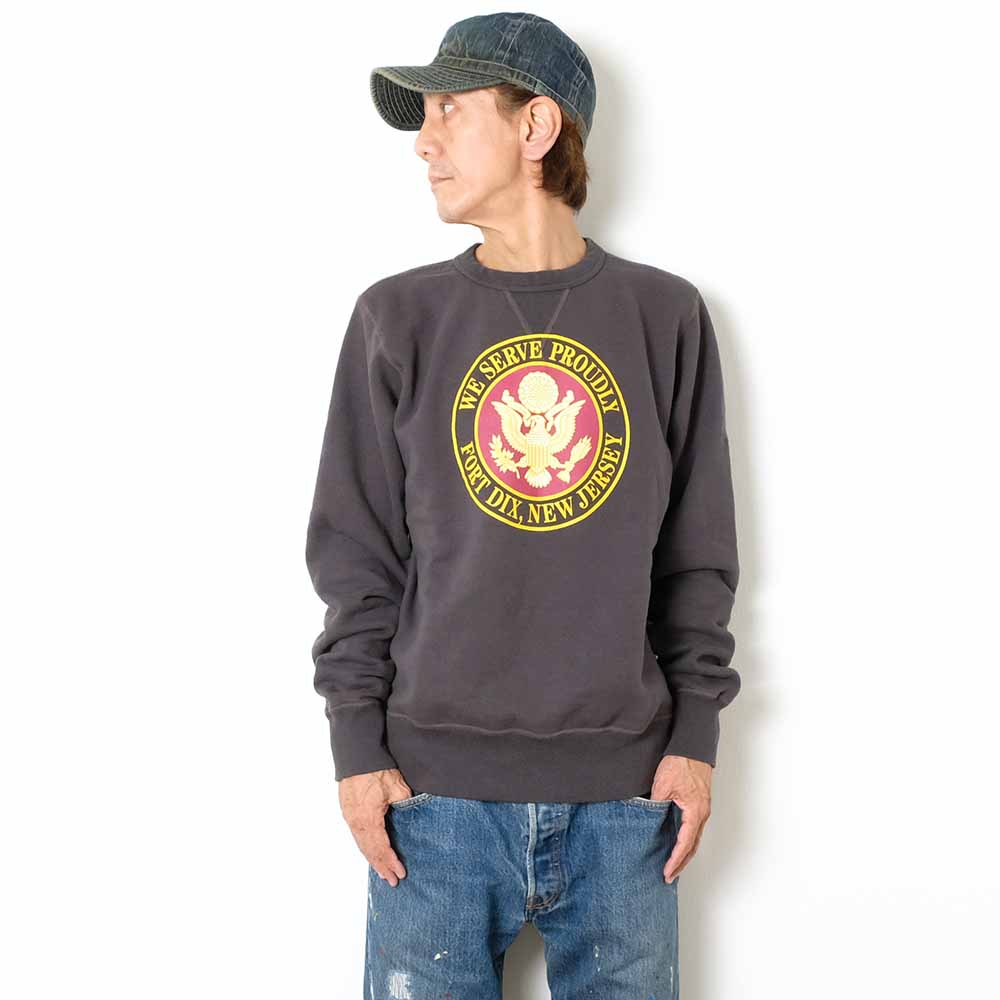 BUZZ RICKSON'S - SET-IN CREW SWEAT - U.S. ARMY FORT DIX - BR69454