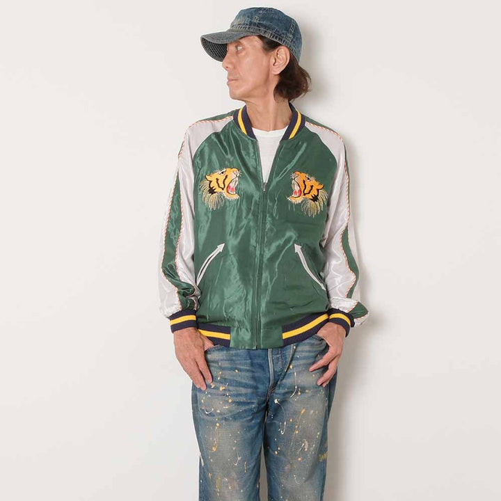 TAILOR TOYO - Acetate Souvenir Jacket - ROARING TIGER x EAGLE - TT15972-145