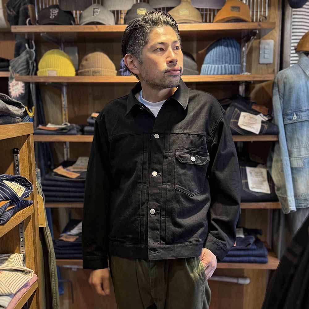 MOMOTARO JEANS - #001 DENIM JACKET - KYOTOMONTSUKI DYED - MMGJ6001