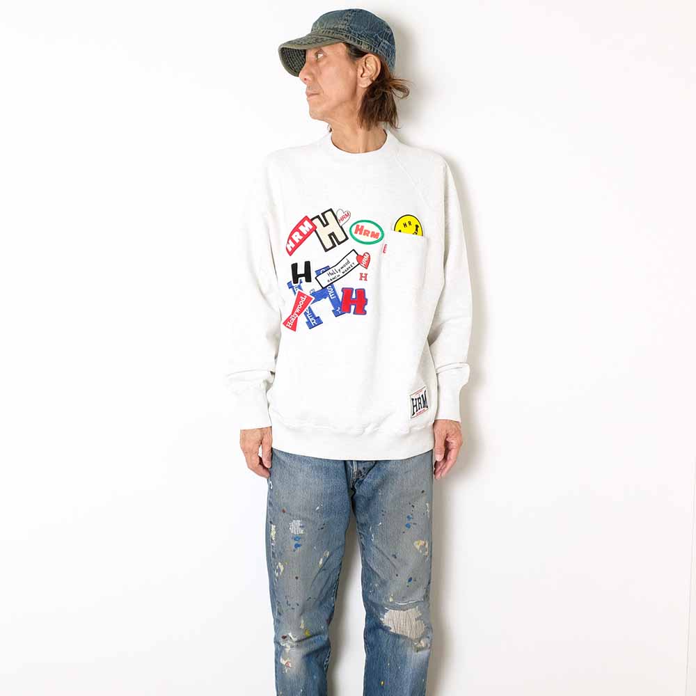HOLLYWOOD RANCH MARKET - Patch Sweat Crew Neck - 1017913