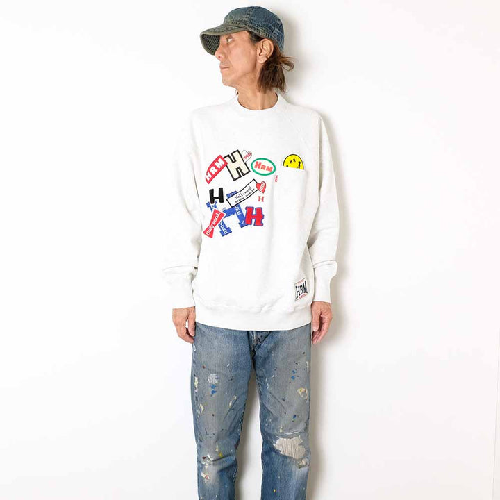 HOLLYWOOD RANCH MARKET - Patch Sweat Crew Neck - 1017913