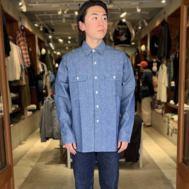 WAREHOUSE - Lot.3048 CHAMBRAY SHIRTS - BIG YANK TYPE - 3048-23