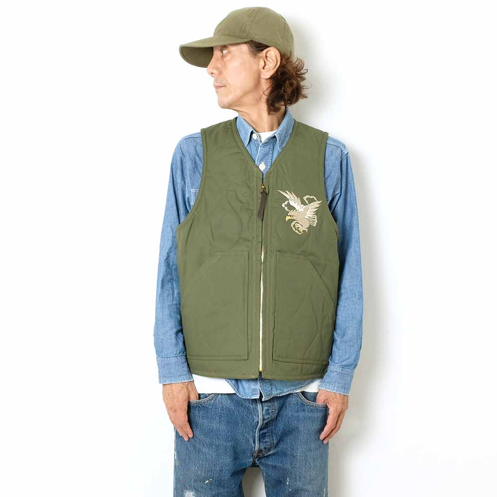 BUZZ RICKSON'S EMBROIDERY VEST - SUKA - BR15586