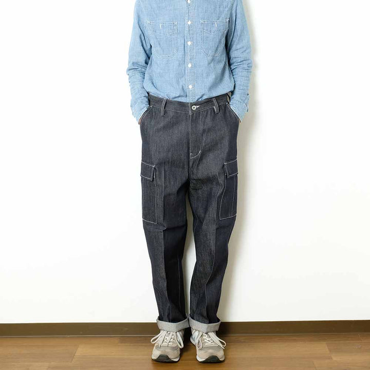 UNIVERSALOVERALL - DENIM CARGO PANTS - U2433652