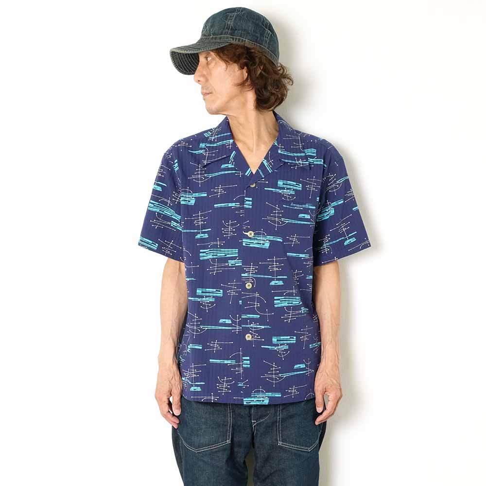 STAR OF HOLLYWOOD - DOBBY COTTON OPEN SHIRT - ATOMIC - SH39320