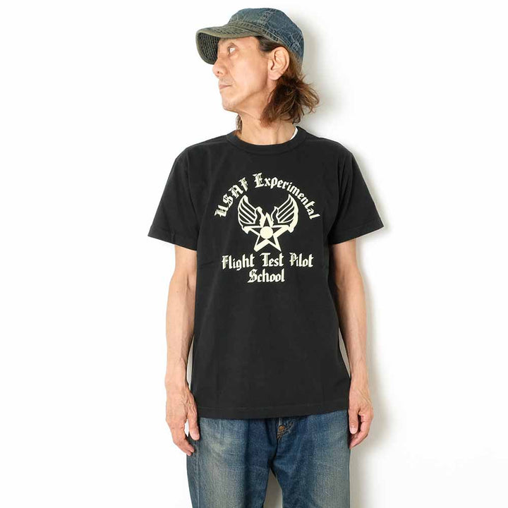 BUZZ RICKSON'S - S/S T-SHIRT - USAF TEST PILOT SCHOOL - BR79621