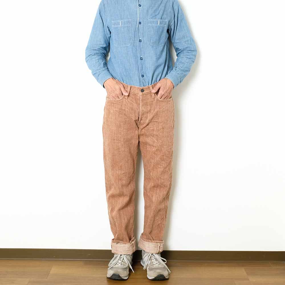 STUDIO D’ARTISAN - 45th - Kakishibu-Dyed - Extreme slub selvedge denim Jeans - SP-110