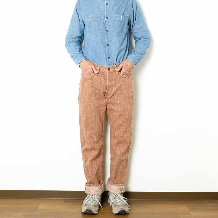 STUDIO D’ARTISAN - 45th - Kakishibu-Dyed - Extreme slub selvedge denim Jeans - SP-110