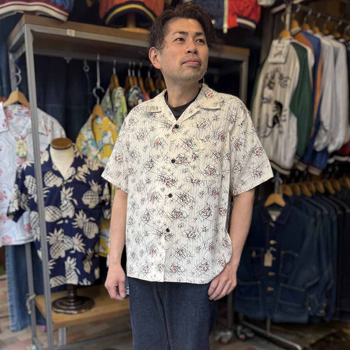 STAR OF HOLLYWOOD - DOBBY COTTON OPEN SHIRT - ATOMIC - SH39715