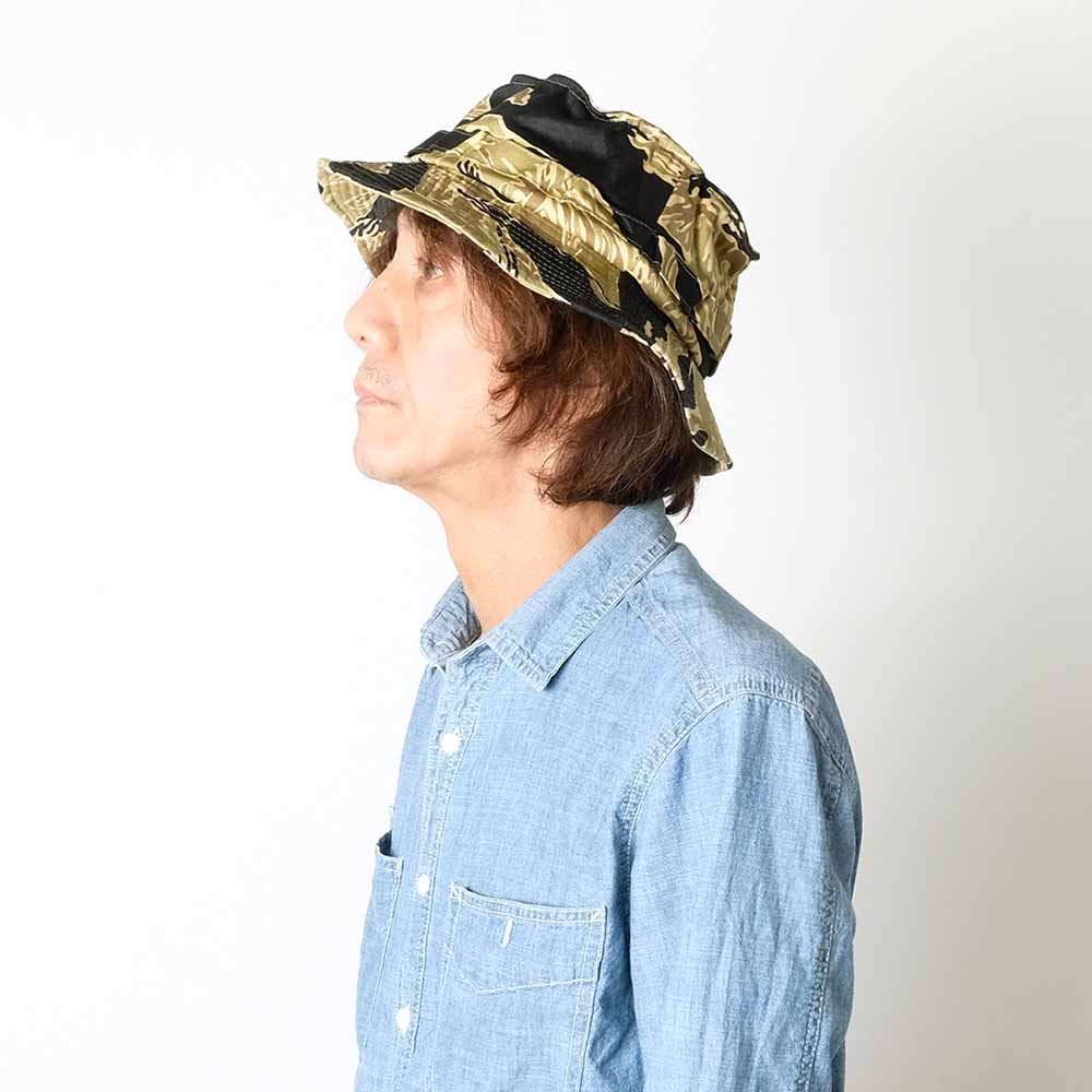 Buzz Rickson's - GOLD TIGER CAMOUFLAGE BONNIE HAT - BR02791