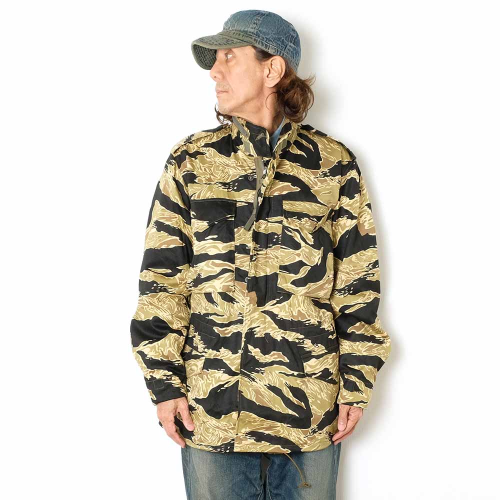 BUZZ RICKSON'S - JACKET, MAN'S FIELD, M-65 TIGER CAMOUFLAGE CIVILIAN MODEL - BR15885