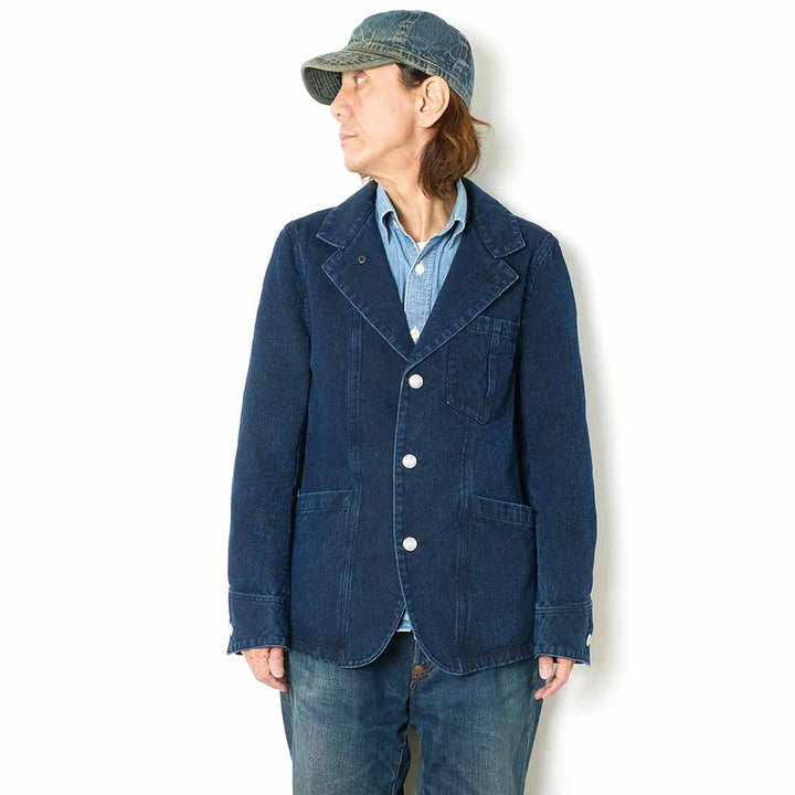 Soundman Beer Jacket - Dudley III - Indigo Dyed SASHIKO - 401M-655Z