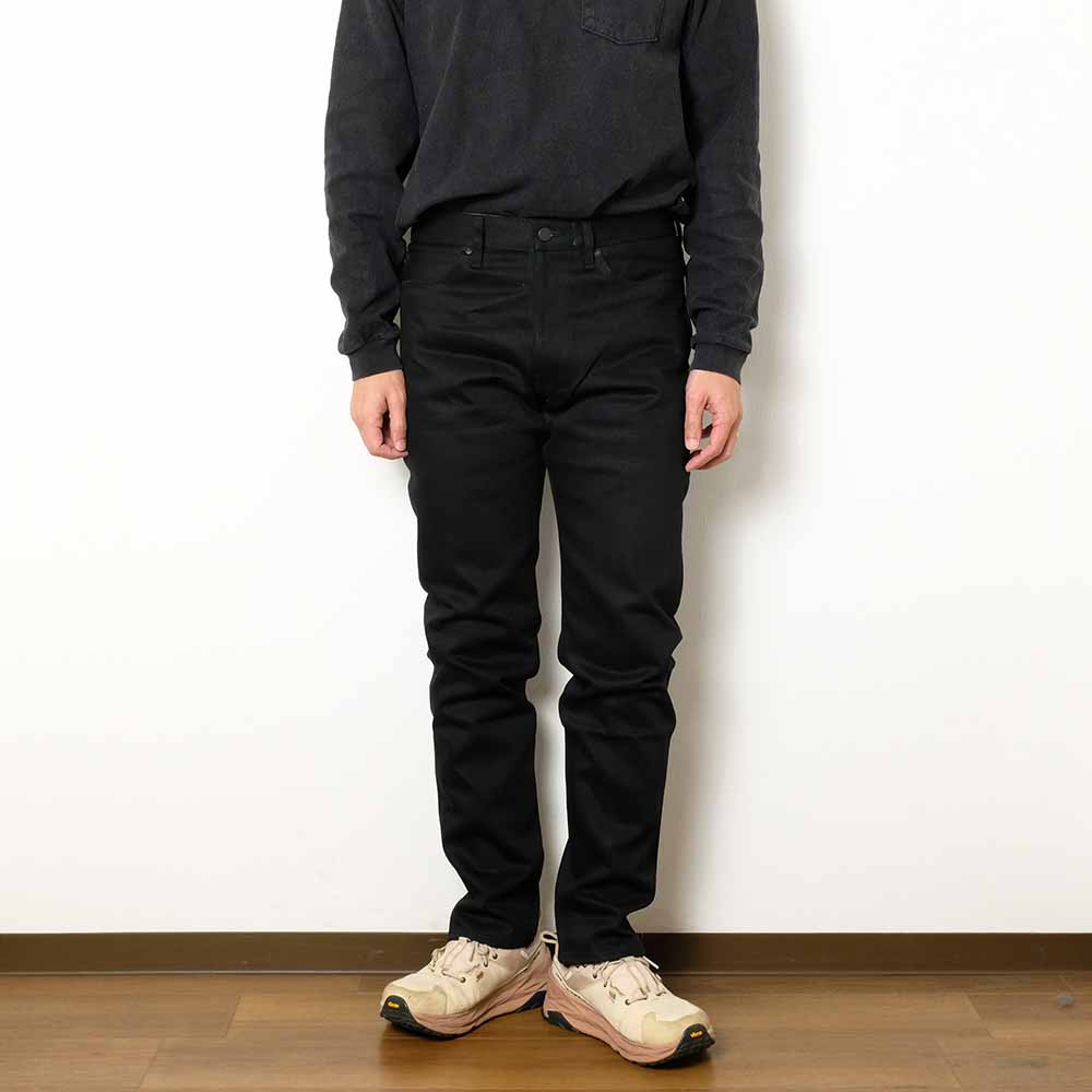 MOMOTARO JEANS - #200 STANDARD TAPERED 14.7oz BLACK - Zip-Fly - MMJZ1200