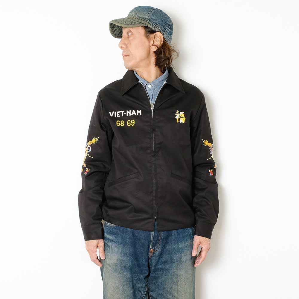 TAILOR TOYO - Late 1960s Style Cotton Vietnam Jacket - DRAGON - TT15879