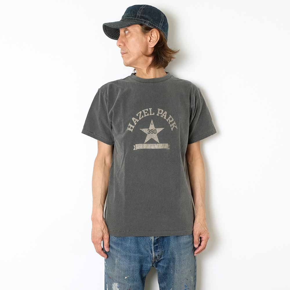 DUBBLE WORKS - Lot.33005 S/S T-SHIRT PIGMENT DYE - HAZEL PARK - 33005HAZ-25