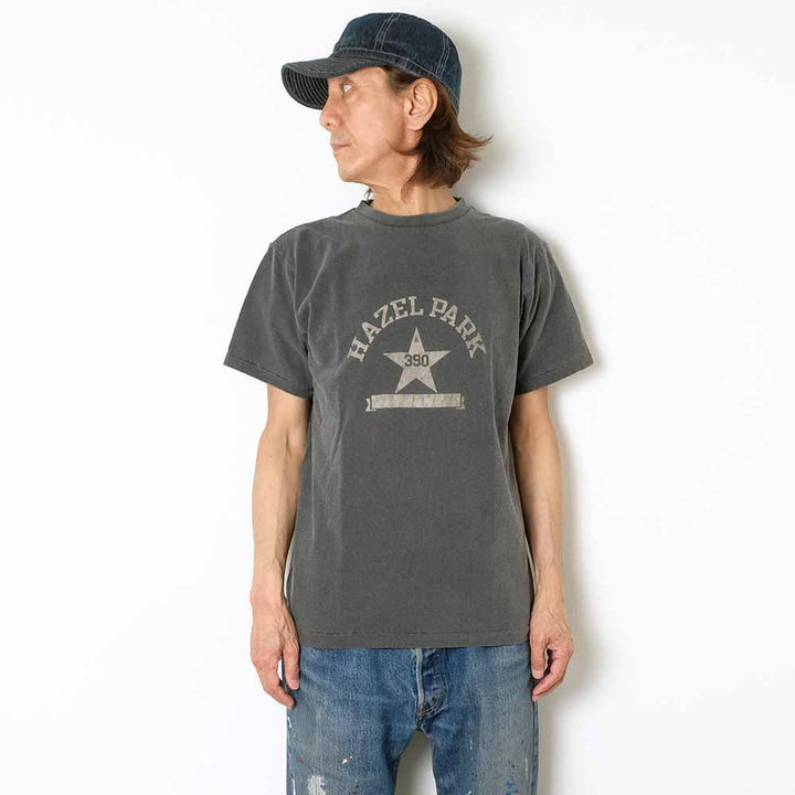 DUBBLE WORKS - Lot.33005 S/S T-SHIRT PIGMENT DYE - HAZEL PARK - 33005HAZ-25