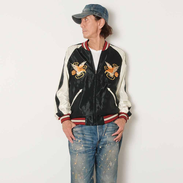 TAILOR TOYO - Acetate Souvenir Jacket - EAGLE x ROARING TIGER - TT15972-119