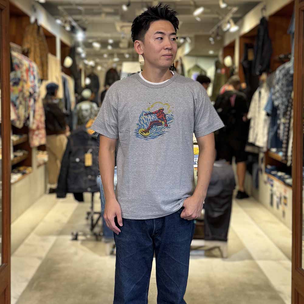 WAREHOUSE - 2ND HAND SERIES - Lot.4064 - S/S T-SHIRTS - SURFER - 4064SUR-25