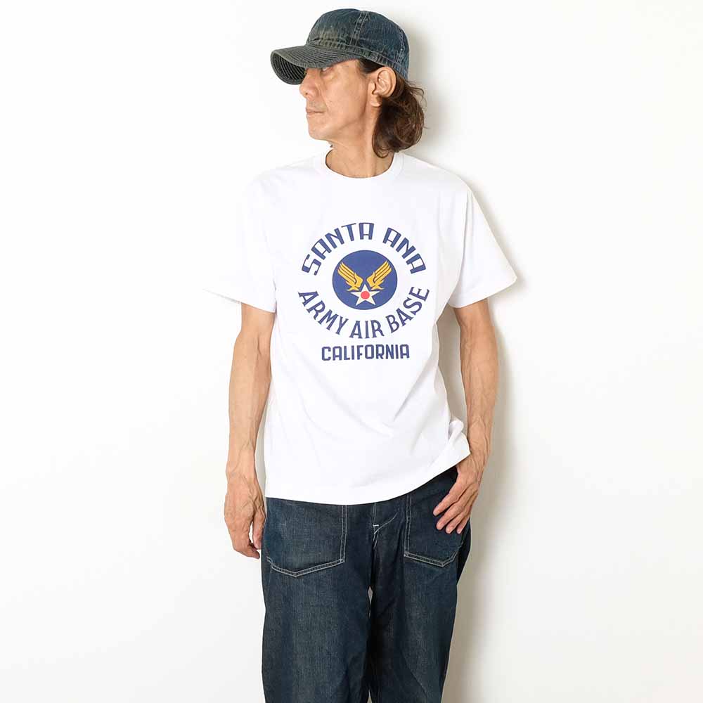 BUZZ RICKSON'S - S/S T-SHIRT - SANTA ANA A.A.BASE - BR79774