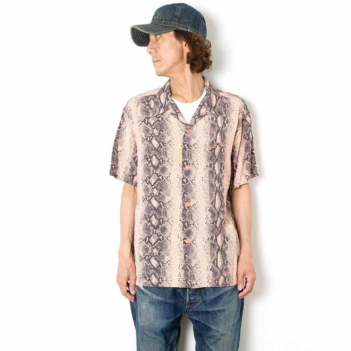 STAR OF HOLLYWOOD - HIGH DENSITY RAYON OPEN SHIRT - SNAKE - SH39314