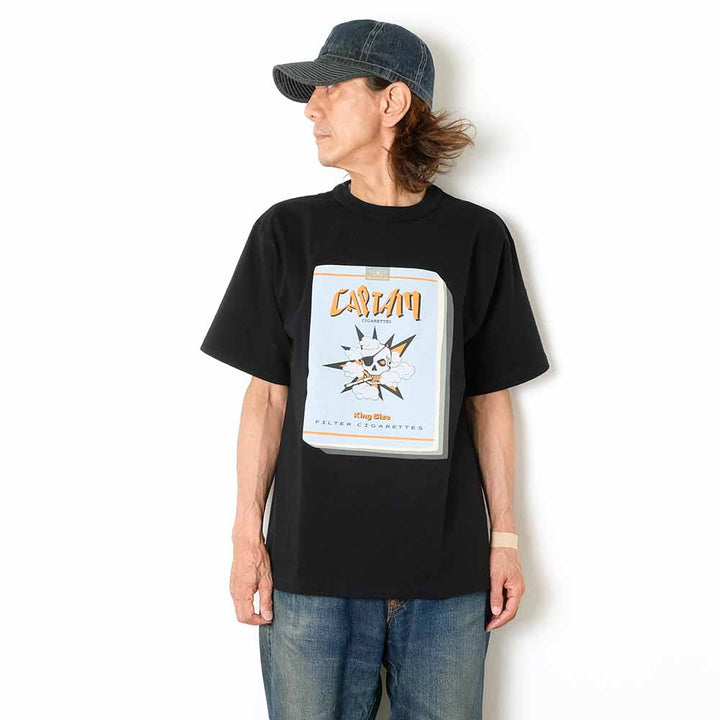 BARNS - STANDARD - Tough Neck - S/S Print T-shirt - CAPTAIN CIGARETTES - BR-25281