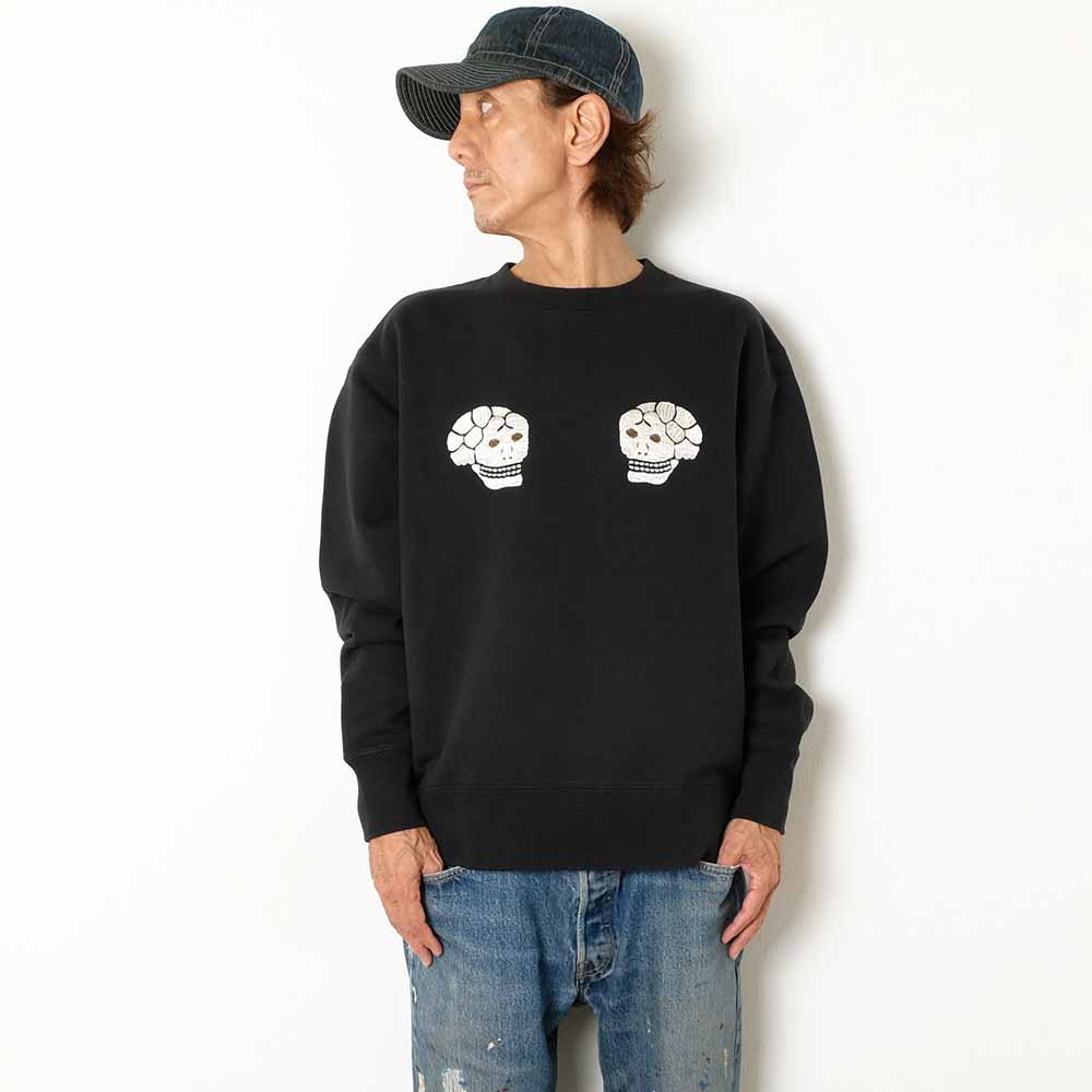 TAILOR TOYO - SUKA CREW SWEAT EMBROIDERED - SKULL ＆ SNAKE - TT69650