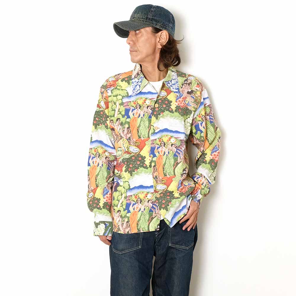 SUN SURF - SPECIAL EDITION - ORIGINAL MATSON MENU DESIGN by EUGENE SAVAGE - LONG SLEEVE - SS29679
