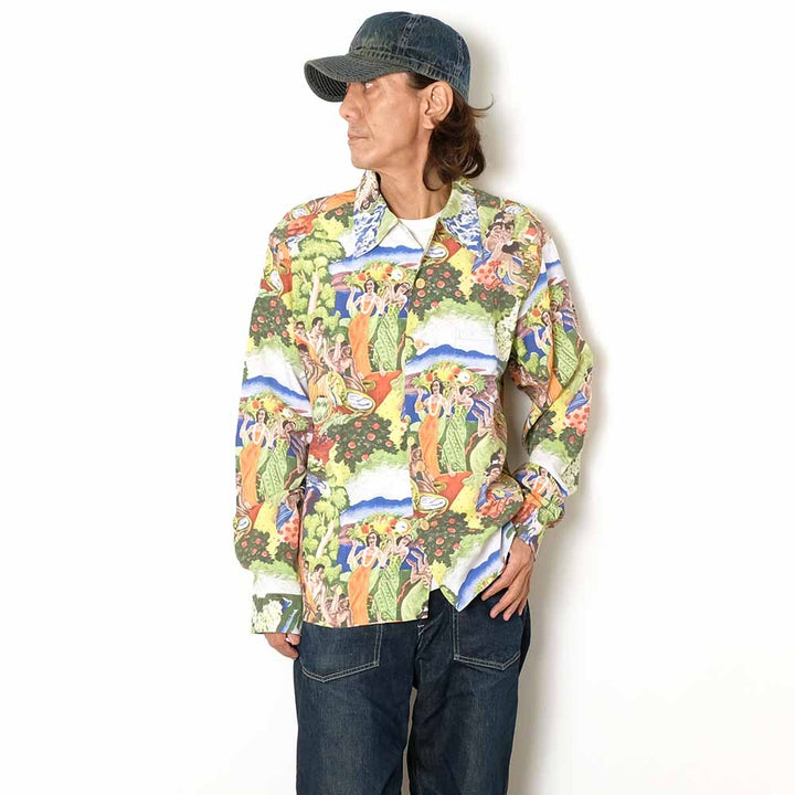 SUN SURF - SPECIAL EDITION - ORIGINAL MATSON MENU DESIGN by EUGENE SAVAGE - LONG SLEEVE - SS29679